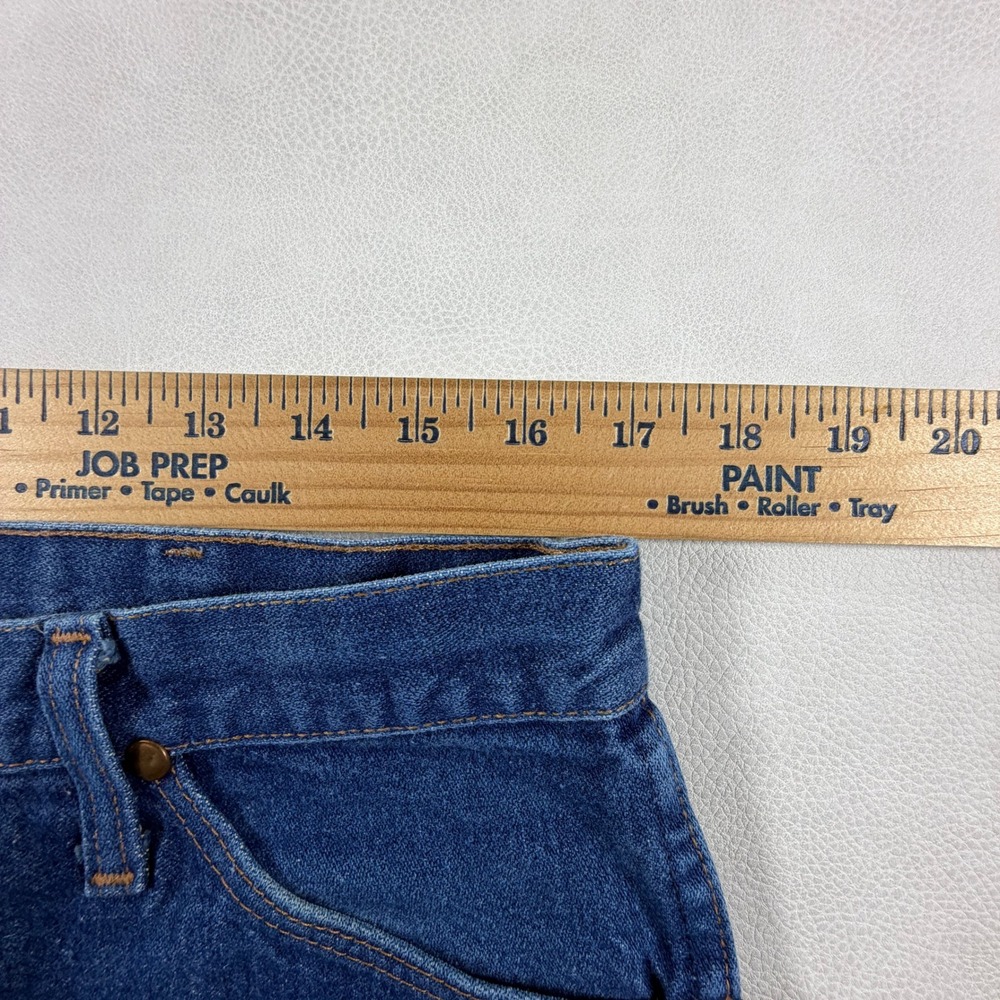 Wrangler Cowboy Cut Jeans Mens 34x38 Blue Straight Leg Made in USA 90s‎ Vintage - Picture 12 of 15